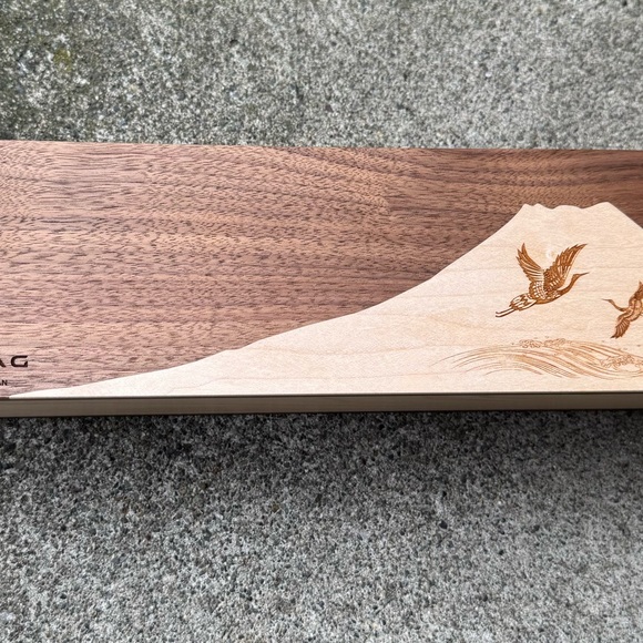 SOLD—Sonia G. Cranes Over Mt. Fuji Act 2 Brush Holder - Picture 2 of 6